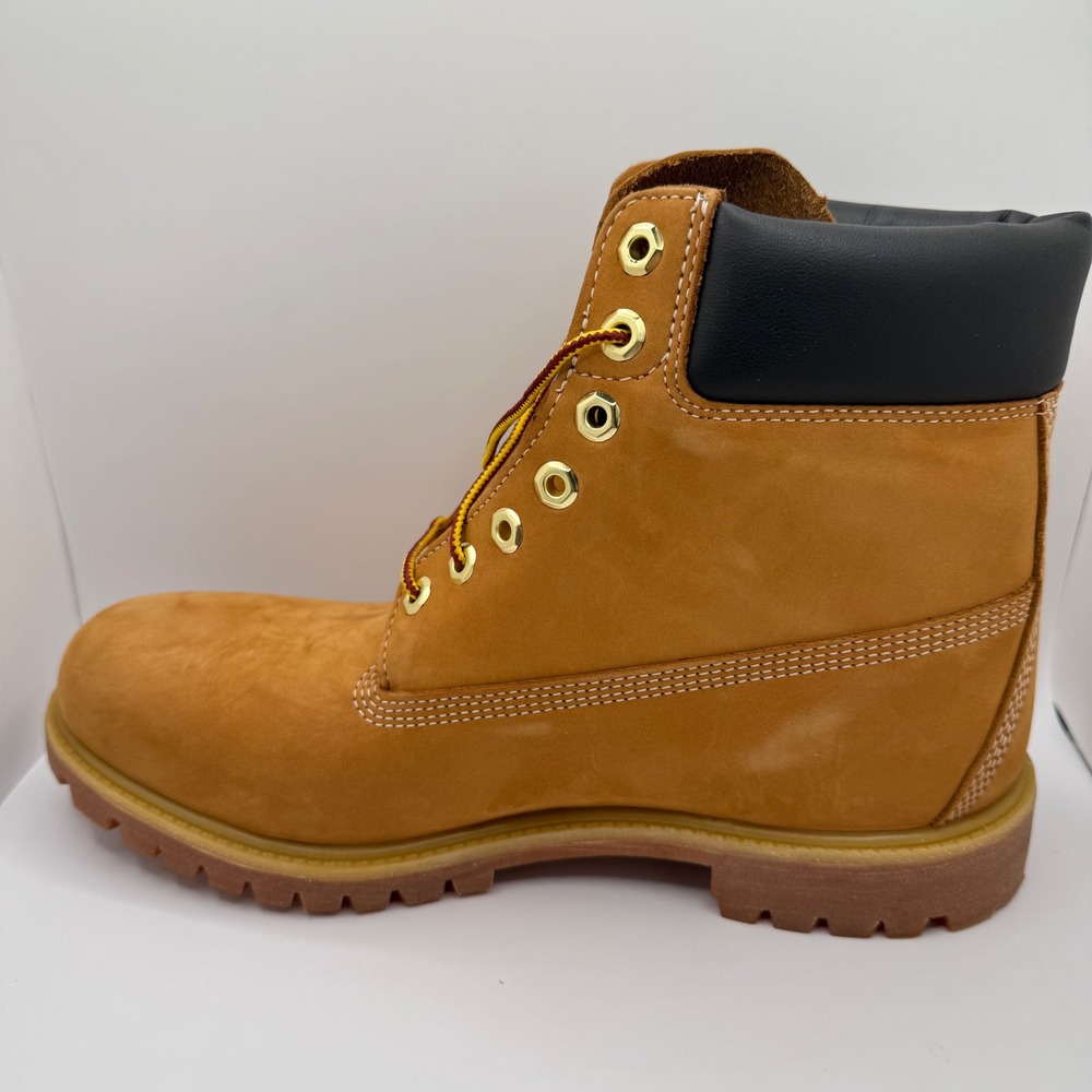 Timberland Men's Classic 6" Padded Waterproof Wheat Nubuck Leather Boot-Size 11W - Picture 5 of 9